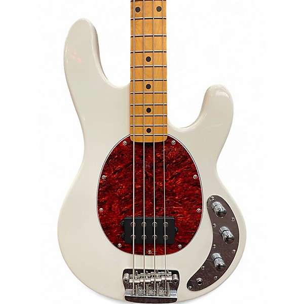 Used Sterling by Music Man STINGRAY CLASSIC RAY24CA Olympic White Electric Bass Guitar