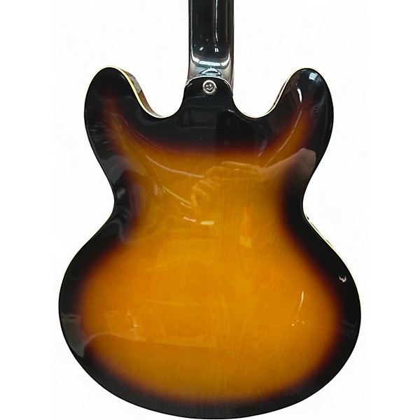 Used Epiphone Lefty Casino VS 3 Tone Sunburst Hollow Body Electric Guitar