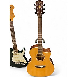 Used Washburn WL20SCE-0 Natural Acoustic Electric Guitar