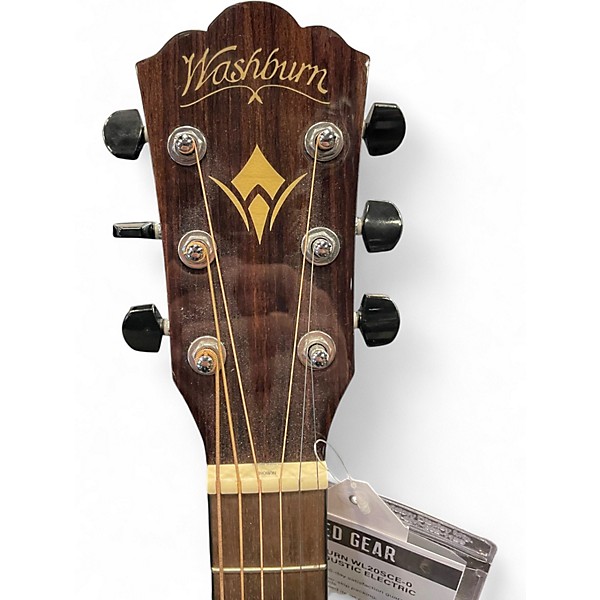 Used Washburn WL20SCE-0 Natural Acoustic Electric Guitar