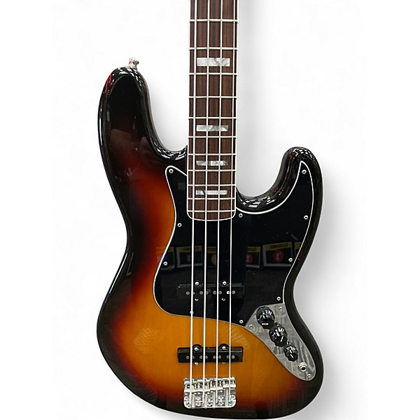 Used Fender Classic 70's Jazz Bass 3 Color Sunburst Electric Bass Guitar