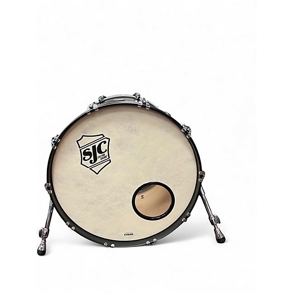Used SJC Drums 3 Piece TOUR SERIES Satin Black Drum Kit