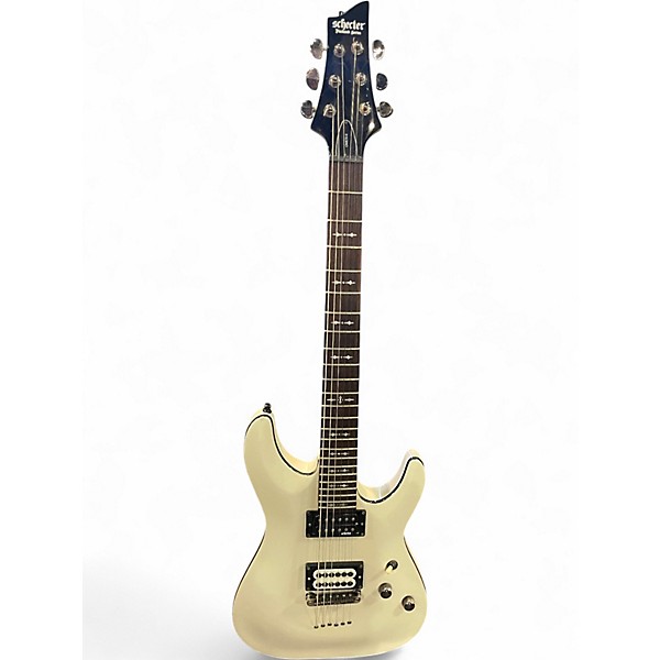 Used Schecter Guitar Research Omen 6 Alpine White Solid Body Electric Guitar