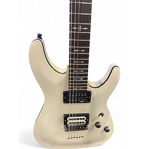 Used Schecter Guitar Research Omen 6 Alpine White Solid Body Electric Guitar