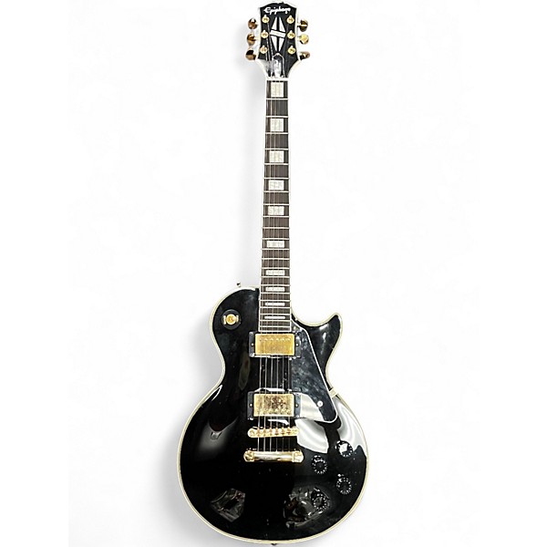 Used Epiphone Les Paul Custom Black Solid Body Electric Guitar