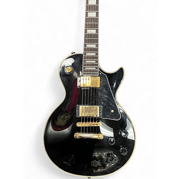 Used Epiphone Les Paul Custom Black Solid Body Electric Guitar