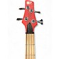 Used Ibanez SRMD200 Satin Red Electric Bass Guitar