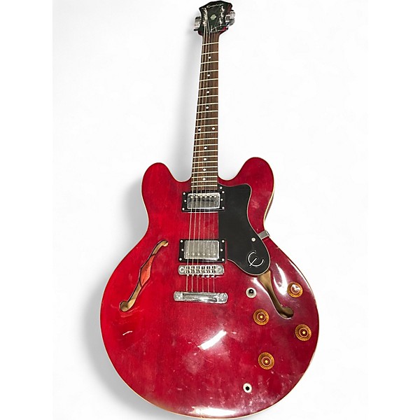 Used Epiphone Dot Worn Cherry Hollow Body Electric Guitar