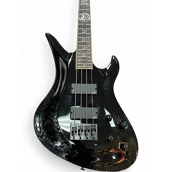 Used Schecter Guitar Research DALE STEWART AVENGER 4 STRING BASS Black Electric Bass Guitar