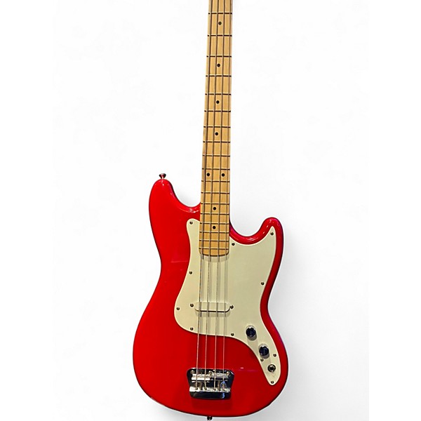【希少】Squierbyfender Bronco Bass レッド Used Squier Bronco Candy Apple Red Electric Bass Guitar Candy