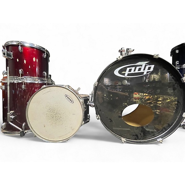 Used PDP by DW 5 Piece EZ RED SPARKLE Drum Kit