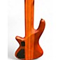 Used Schecter Guitar Research Stiletto Studio 6 String Amber Electric Bass Guitar