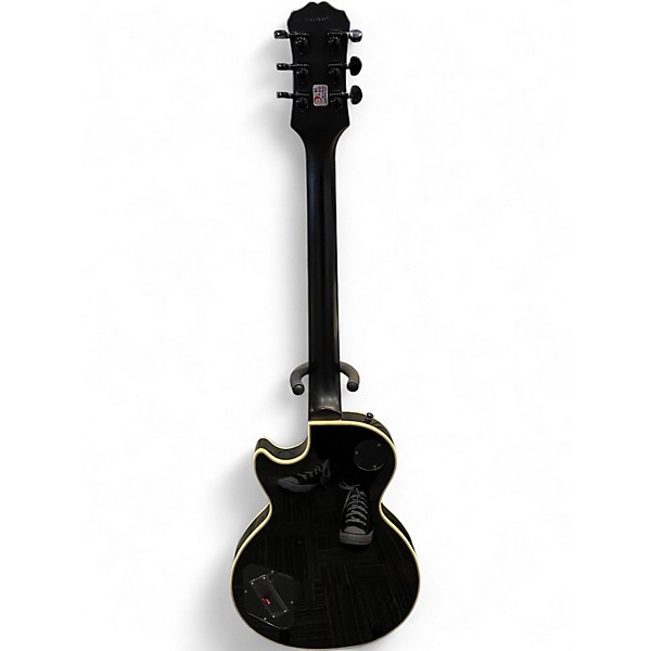 Used Epiphone Prophecy Les Paul Custom Plus Trans Black Solid Body Electric Guitar
