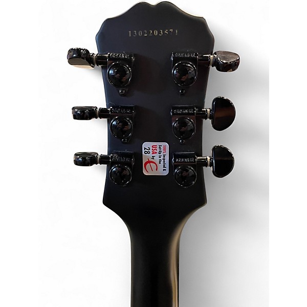 Used Epiphone Prophecy Les Paul Custom Plus Trans Black Solid Body Electric Guitar