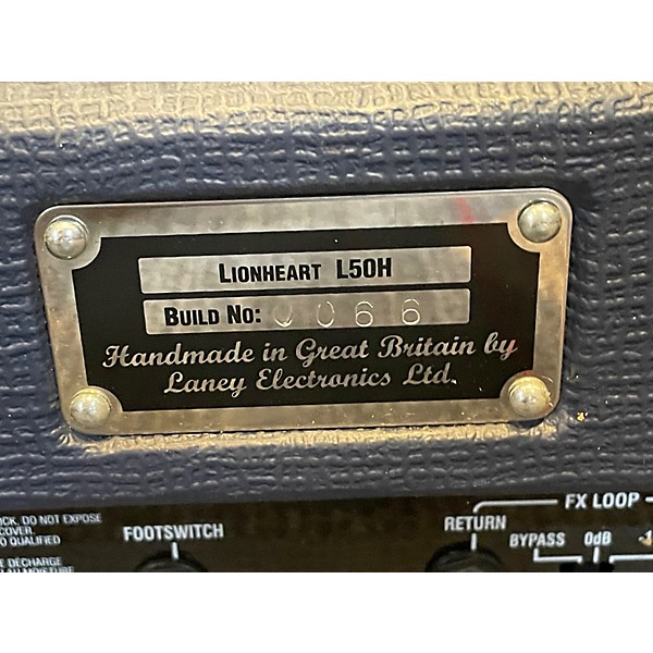Used Laney LIONHEART L50H Tube Guitar Amp Head