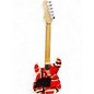 Used EVH Striped Series Red with Black and White Stripes Solid Body Electric Guitar