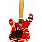 Used EVH Striped Series Red with Black and White Stripes Solid Body Electric Guitar