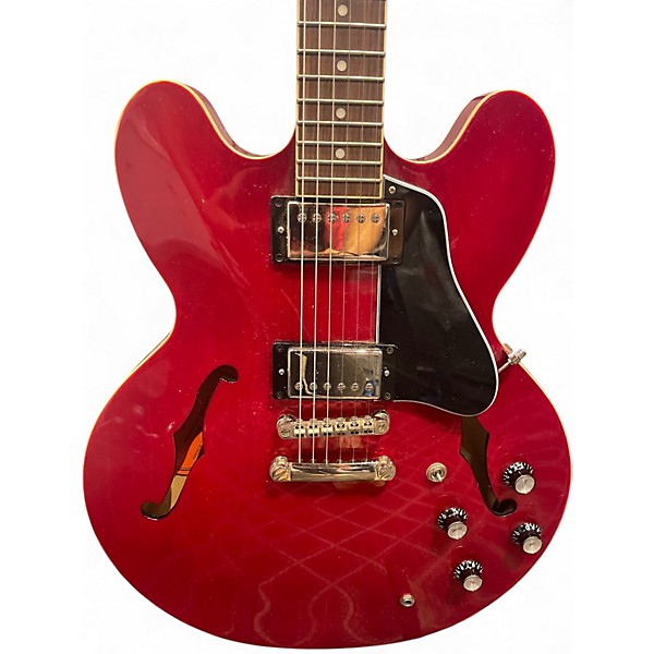 Used Epiphone ES-335 Trans Red Hollow Body Electric Guitar