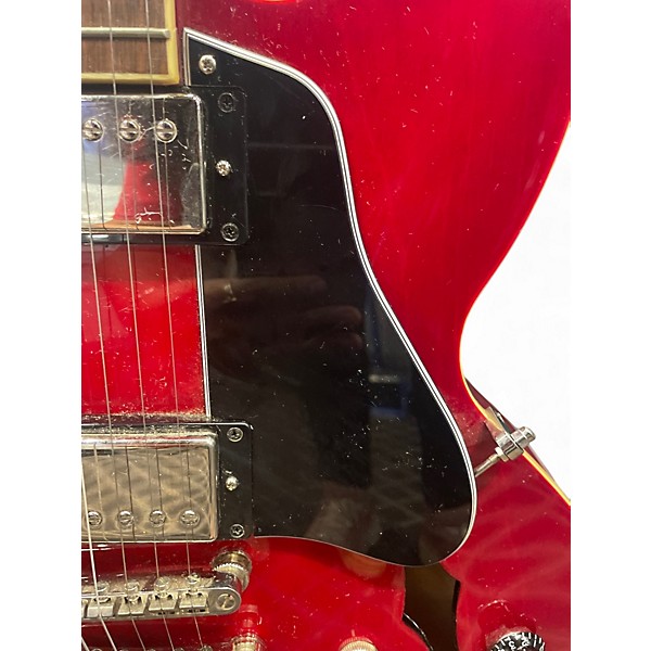 Used Epiphone ES-335 Trans Red Hollow Body Electric Guitar