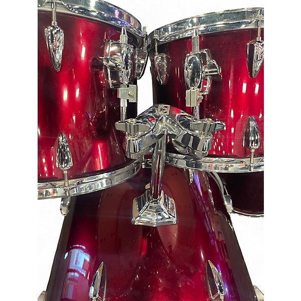 Used TAMA 4 Piece Imperialstar Candy Apple Red Metallic Drum Kit