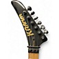Used Kramer Baretta "Danger Zone" Custom Graphic Warning Tape on White Red Solid Body Electric Guitar