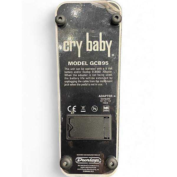 Used Dunlop GCB95 Original Crybaby Wah Effect Pedal