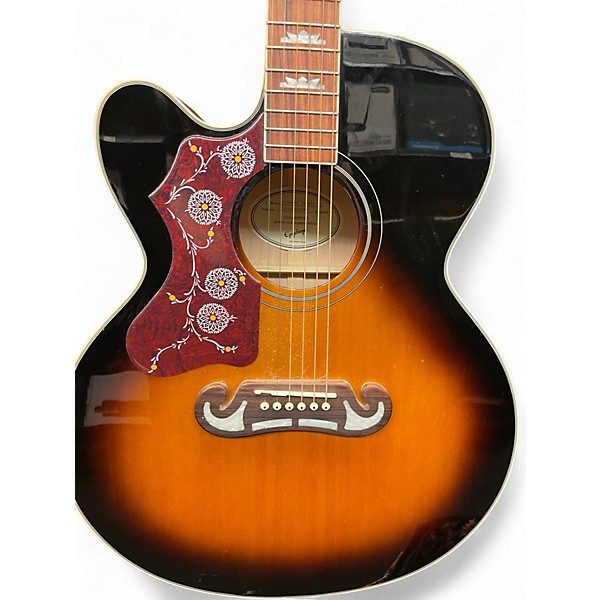 Used Epiphone J200 EC STUDIO LEFTY 2 Color Sunburst Acoustic Guitar