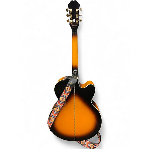 Used Epiphone J200 EC STUDIO LEFTY 2 Color Sunburst Acoustic Guitar