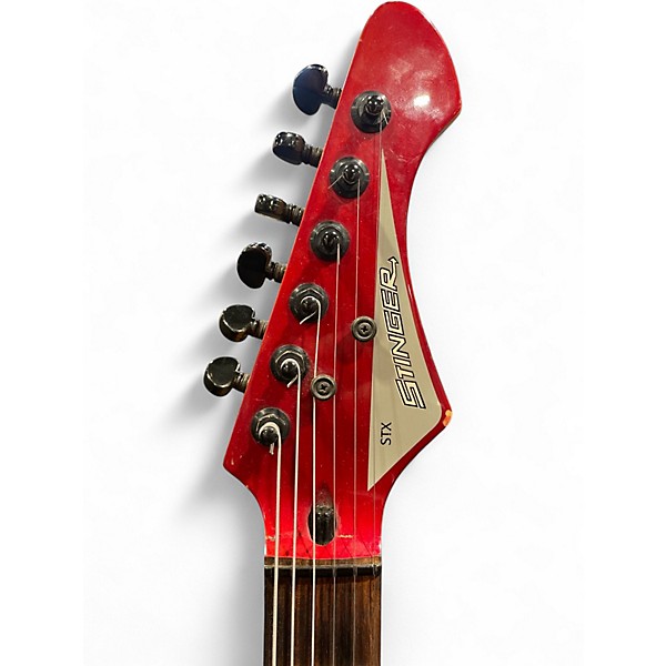 Used Stinger STX Red Solid Body Electric Guitar