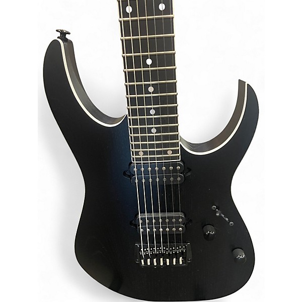 Used Ibanez RG Prestige RGR762AHBF 7-String Weathered Black Solid Body Electric Guitar