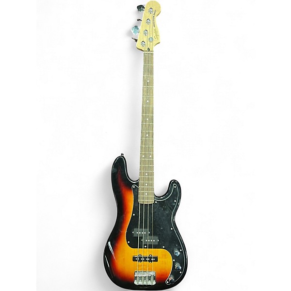 Used Squier Precision Bass 2 Tone Sunburst Electric Bass Guitar