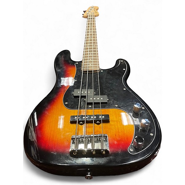 Used Squier Precision Bass 2 Tone Sunburst Electric Bass Guitar