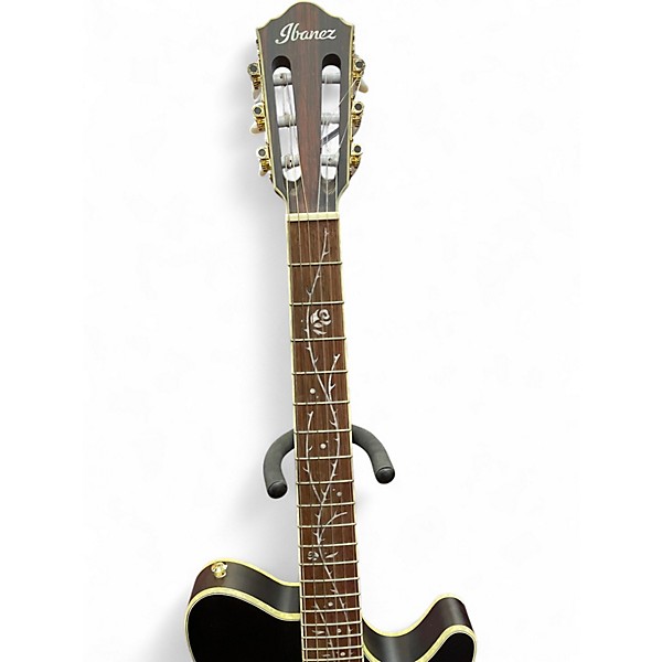 Used Ibanez TOD10N-TKF Black Classical Acoustic Electric Guitar