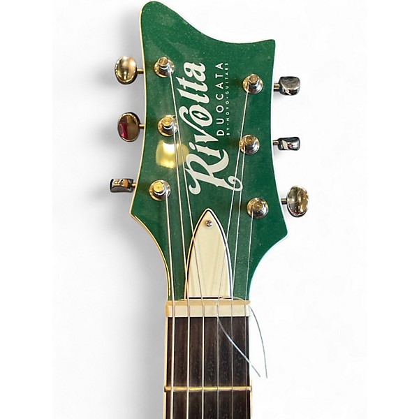 Used 2024 Rivolta DUOCATA CLASSICO Metallic Green Hollow Body Electric Guitar