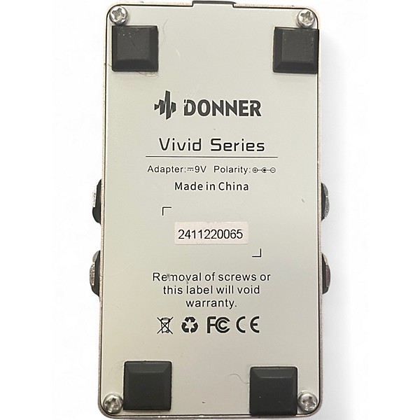 Used Donner White Tape Effect Pedal