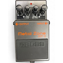 Used BOSS MT2 Metal Zone Distortion Effect Pedal