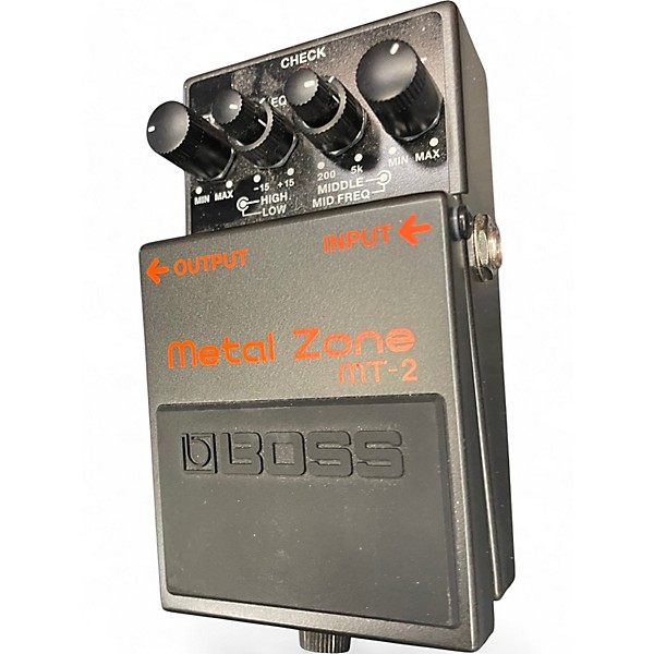 Used BOSS MT2 Metal Zone Distortion Effect Pedal