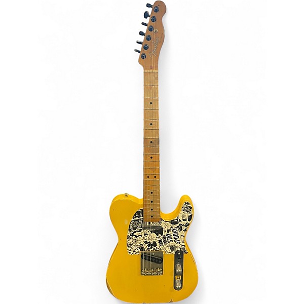 Used Fender Road Worn 1950S Telecaster Vintage Blonde Solid Body Electric Guitar