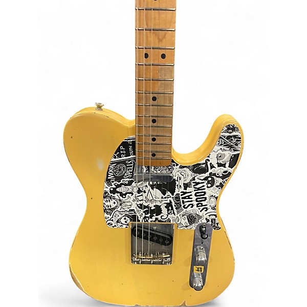 Used Fender Road Worn 1950S Telecaster Vintage Blonde Solid Body Electric Guitar