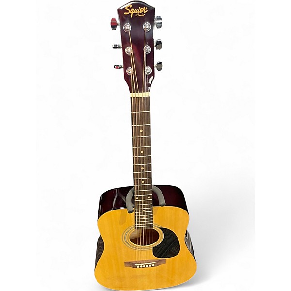 Used Squier SA-100 Natural Acoustic Guitar