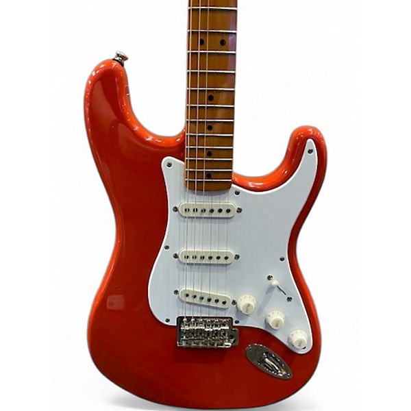 Used Squier Classic Vibe 50s Stratocaster Fiesta Red Solid Body Electric Guitar