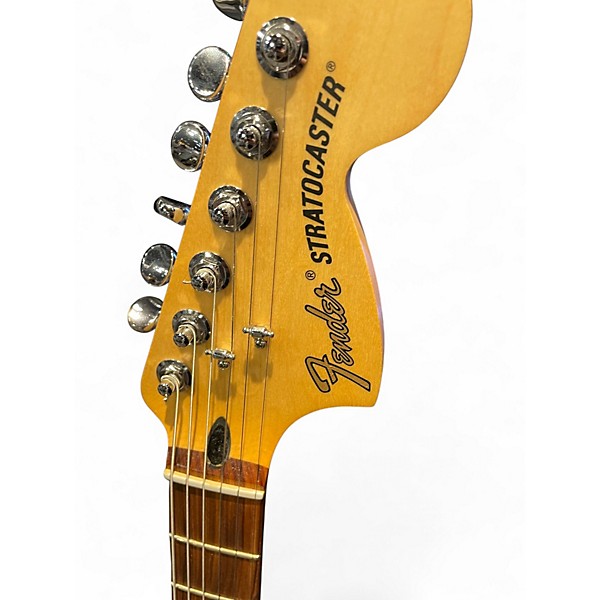 Used Fender Deluxe Roadhouse Stratocaster 3 Tone Sunburst Solid Body Electric Guitar