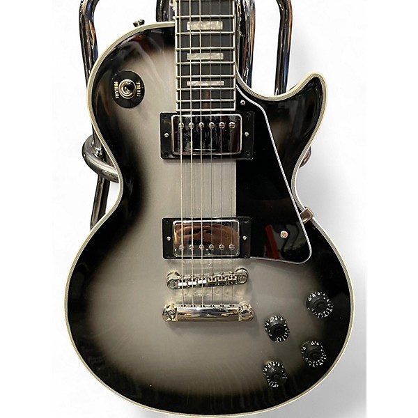 Used Epiphone Les Paul Custom SILVER BURST Solid Body Electric Guitar