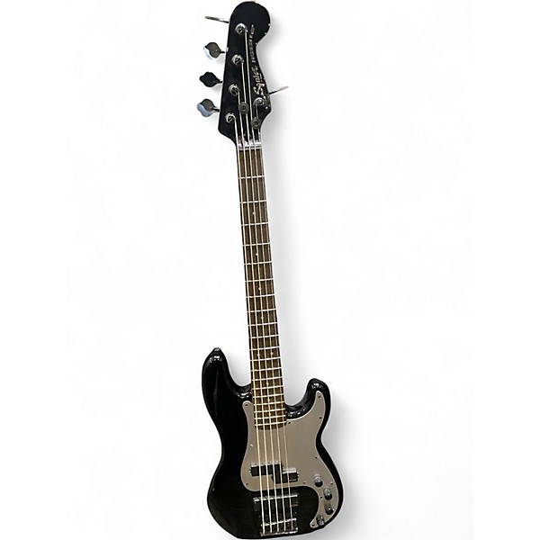 Used Squier Precision Bass Black Electric Bass Guitar