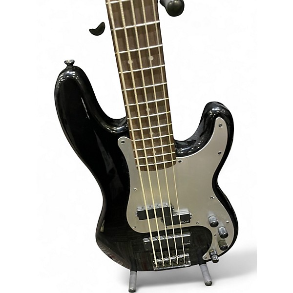 Used Squier Precision Bass Black Electric Bass Guitar