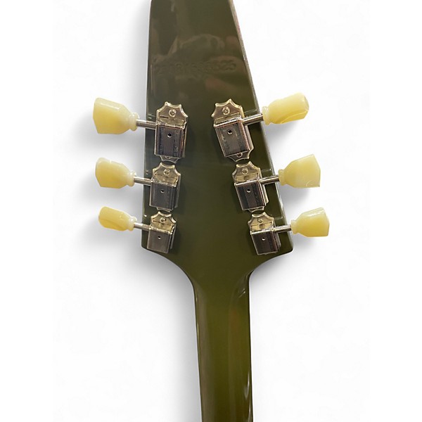 Used Epiphone FLYING V OLIVE GREEN Solid Body Electric Guitar