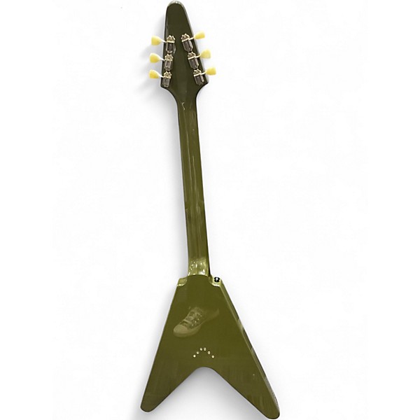 Used Epiphone FLYING V OLIVE GREEN Solid Body Electric Guitar