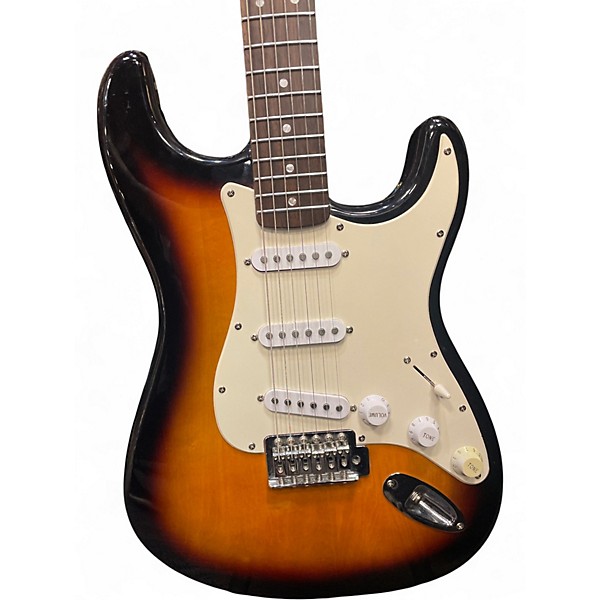 Used Squier Bullet Stratocaster Brown Sunburst Solid Body Electric Guitar