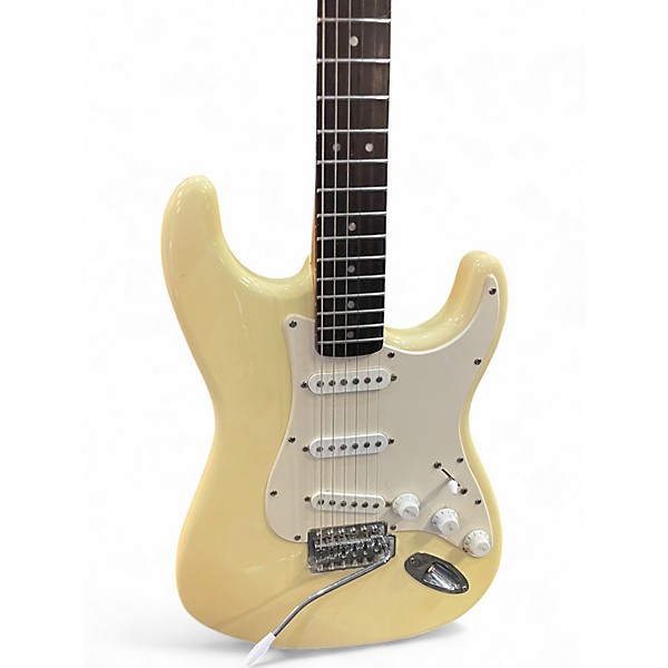 Used Squier Bullet Stratocaster Cream Solid Body Electric Guitar