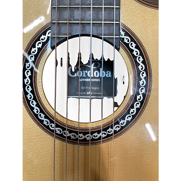 Used Cordoba GK Pro Negra Natural Classical Acoustic Electric Guitar